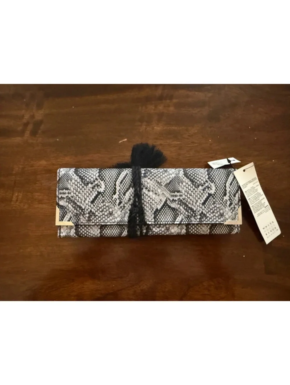 NWT White House black market, jewelry travel roll, lunar snake print - Picture 4 of 8